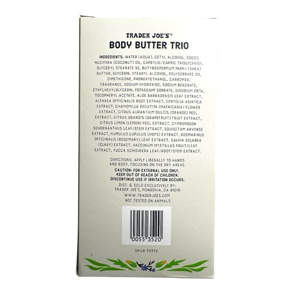 NEW Trader Joe’s Body Butter Trio scented lotion set lavender gardenia santal - Picture 3 of 7